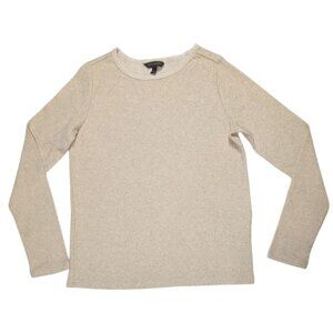 Banana Republic Factory Top Gold Holiday Metallic Long Sleeve Knit Women S